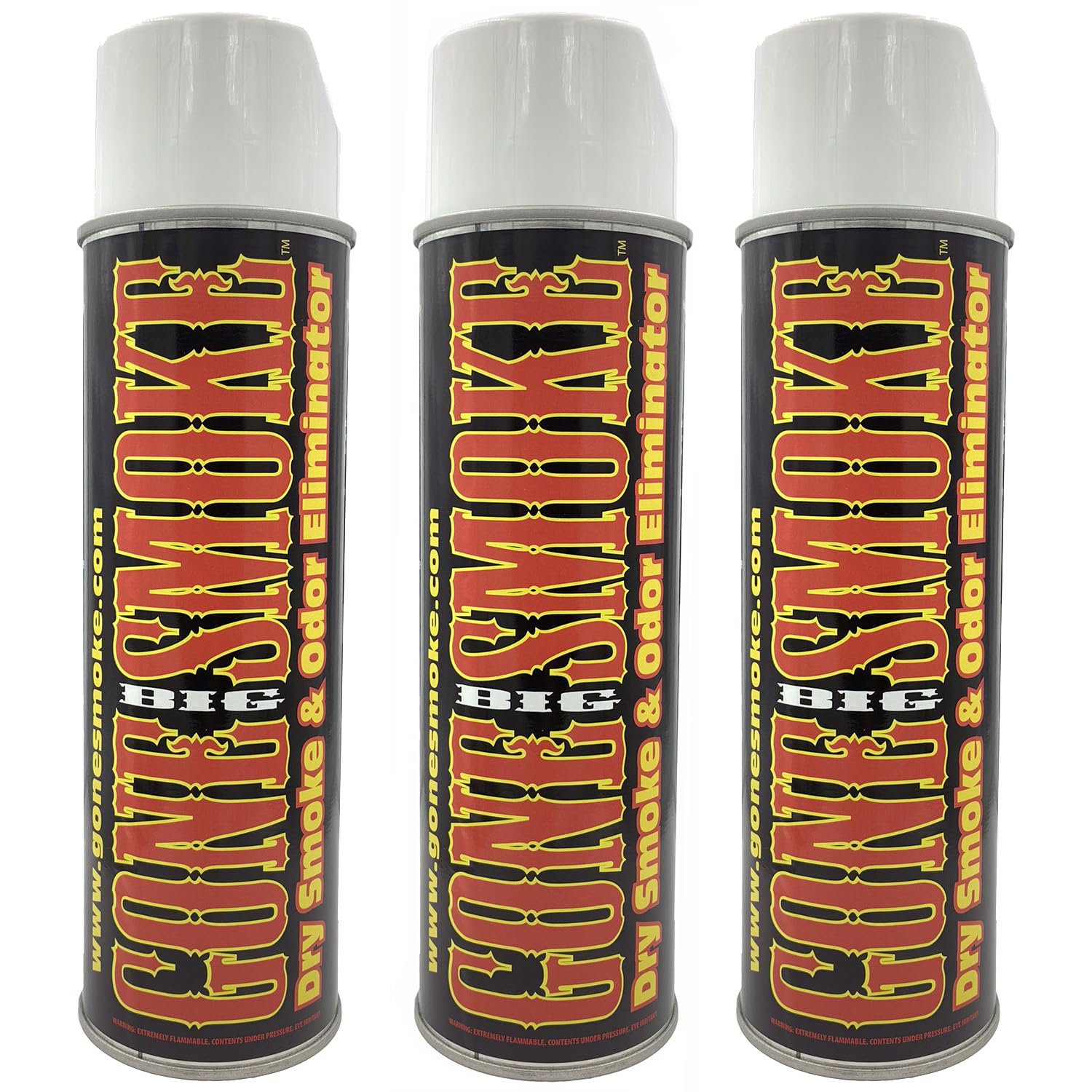 Big Gone Smoke- Dry Smoke Odor Eliminator Air Freshener Aerosol 16 oz 3 Pack