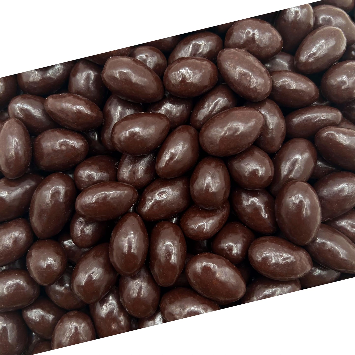 Dark Chocolate Covered Almonds | 2 Lb Bulk Bag | Roasted Chocolate Covered Nuts | Crunchy Office Candy Snack | Gourmet Party Favor & Gift Basket