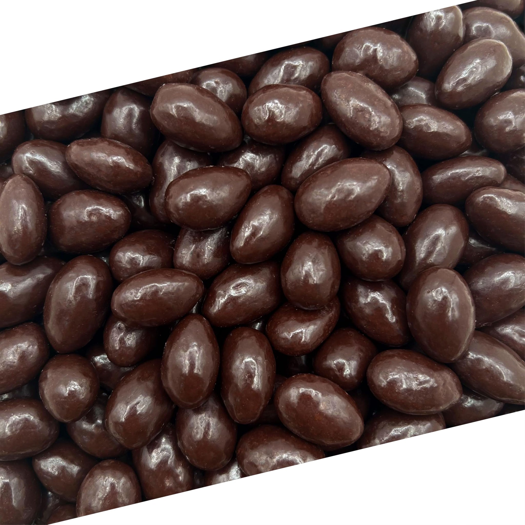 Dark Chocolate Covered Almonds | 2 Lb Bulk Bag | Roasted Chocolate Covered Nuts | Crunchy Office Candy Snack | Gourmet Party Favor & Gift Basket