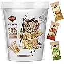Halva Tahini Bar Mini Snacks - Assortment of 18 Snack-Sized Halvah Pistachio, Vanilla, and Cocoa Bean Israeli Snacks - Vegan, Kosher Snacks with No
