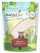 Food to Live Short-Grain White Rice, 3 Pounds - Premium Japanese Style Short-Grain, Perfectly Sticky, Vegan, Kosher rice. Easy to Cook. Great as a Side Dish. Great for Sushi, Rice Salads, and Desserts