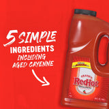 Frank's RedHot Hot Sauce, Original, Made with Cayenne Peppers, Ready-To-Use, Shake or Pour Over Chicken Wings, Sandwiches, Pizza, and More for the