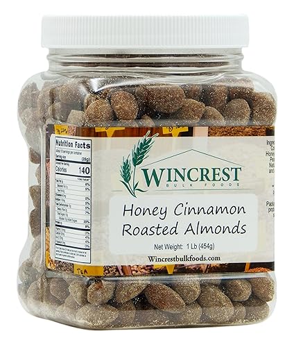 Honey Cinnamon Almonds - 1 Lb Tub