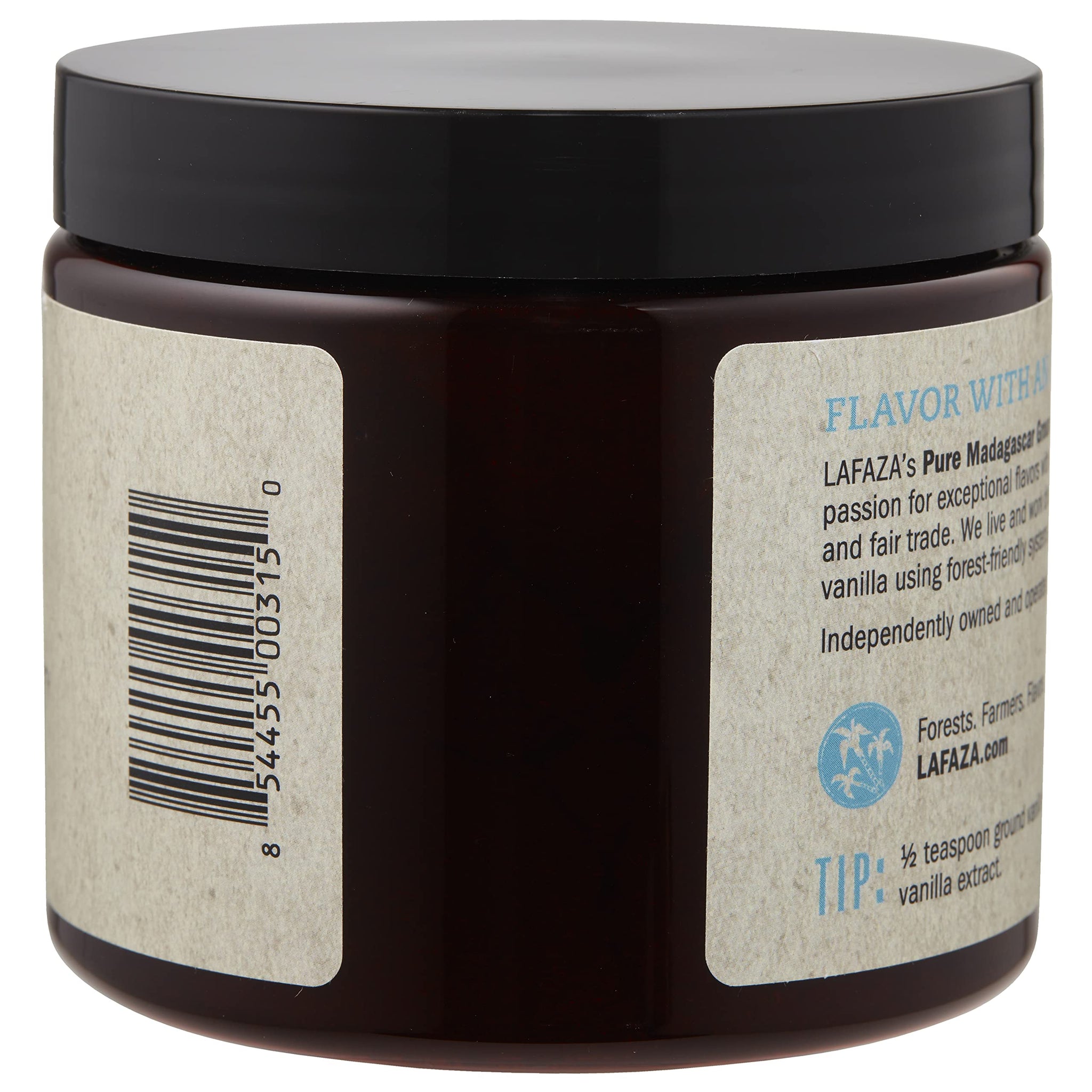Lafaza All Natural Madagascar Bourbon Pure Ground Vanilla Bean Powder, 8oz