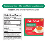 Tea India Premium Red Box Cardamom Chai Tea Flavorful Blend Of Premium Black Tea, Cardamom & Natural Ingredients Traditional Indian Caffeinated Tea 80