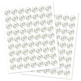 1"" Round Mint to Be Candy Favor Stickers - 126 Labels