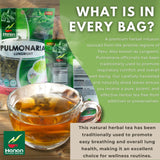 Hanan Te de Pulmonaria 50g - Lungwort Loose Leaf Tea, Natural Herbal Tea from Peru, Supports Respiratory Comfort and Well-Being (1.8oz)