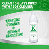 KLEAR Kryptonite Multipurpose Glass Cleaner | Powerful Cleaning Combo 5 in 1| Glass Friendly Glass Cleaner| Coat, Relax, Rinse| 16 oz Pack of 2