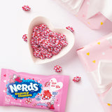 Nerds Valentine's Gummy Clusters Candy, Heart Shaped Box, 6oz