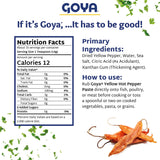 Goya Ají Mirasol Paste, Mild Medium Chili Paste for Sauces, Yellow, 7.5 oz