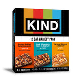 KIND Healthy Snacks Bars Variety Pack, Gluten Free, Low Sugar, High Fiber Snacks, Dark Chocolate Nuts & Sea Salt, Peanut Butter Dark Chocolate
