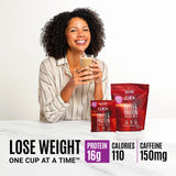 CLICK All-in-One Protein & Coffee Meal Replacement Drink Mix, 10 Single Serving Packets (1.1 Ounce) (Hazelnut)