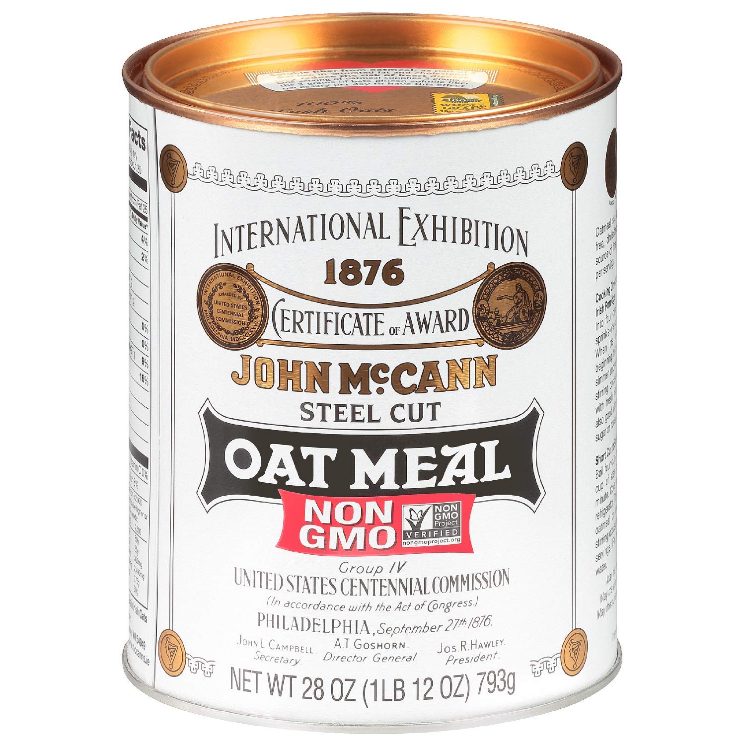 McCann's Irish Oatmeal, Traditional Steel Cut, 28 Ounce, Pack of 6-Set of 2