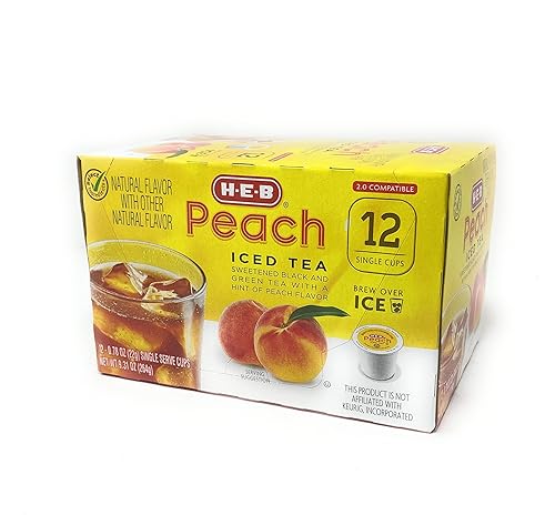 HEB Iced Tea and Lemonade Single Serve Pods - 12 count (Peach Iced Tea)