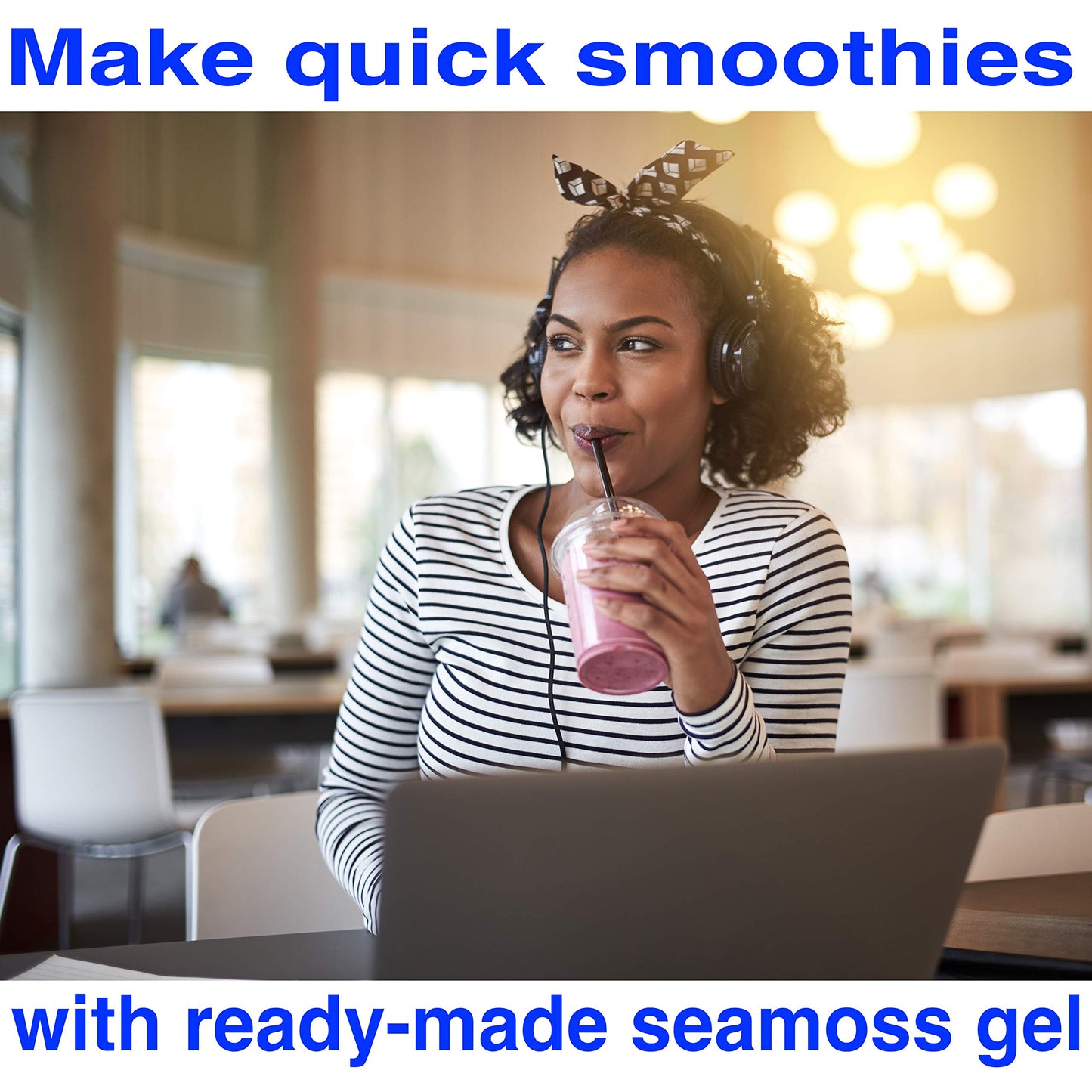 Premium Irish Sea Moss Gel (27.00 Oz) | Wildcrafted | Non GMO | 100% Natural | Vegan | Ready to Use | Squeezable Pouch | Perfect for Culinary Use - Smoothies and Desserts | Agar