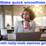 Premium Irish Sea Moss Gel (27.00 Oz) | Wildcrafted | Non GMO | 100% Natural | Vegan | Ready to Use | Squeezable Pouch | Perfect for Culinary Use - Smoothies and Desserts | Agar