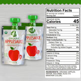 Wellsley Farms Organic Applesauce Pouches, 24-Pack (3.2 oz Each) 100% Real Fruit, No Sugar Added, Gluten-Free, Kosher, No Artificial Colors or Flavors