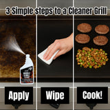 Black Diamond Stoneworks Griddle & Grill Cleaner - Flat Top Griddle Cleaner, Non-Caustic, Food-Contact Safe, Unscented, Residue-Free, Stainless