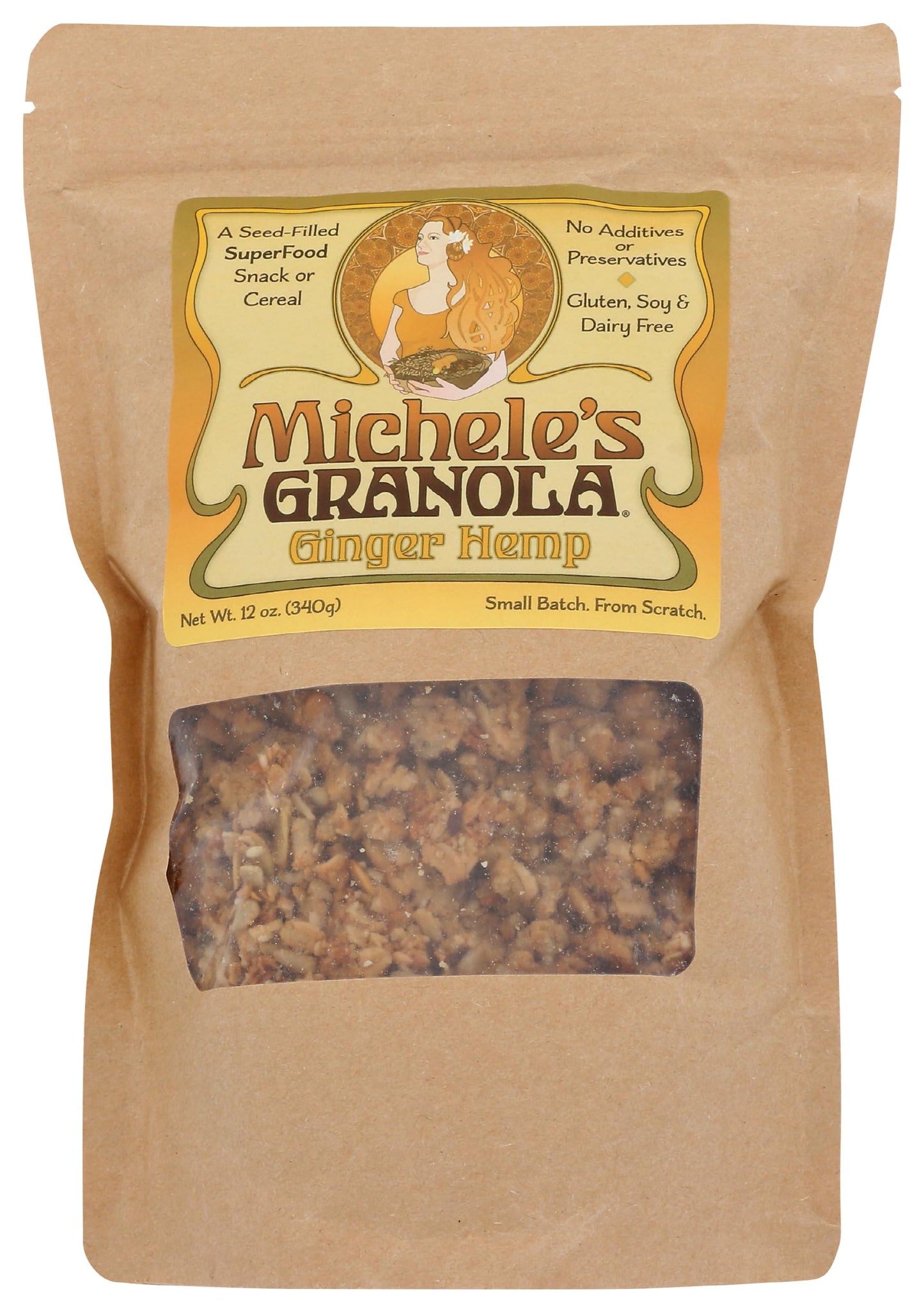 Micheles Granola Granola Ginger Hemp, 12 OZ