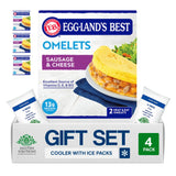 Salutem Vita - Sausage & Cheese Omelets, Protein-Rich Breakfast Gift Set - Pack of 4