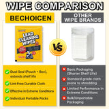 BECHOICEN Lead Cleaning Wipes, 25 Count Individually Wrapped Wipes, Disposable Hand and Surface Cleaning Wipes for Range Bags, Tools, Outdoor Gear