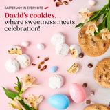 David’s Cookies Easter Assorted Cookies Gift Bucket - Freshly Baked Gourmet Thin Crispy Cookies and Butter Pecan Meltaways - Made of Fresh Ingredients