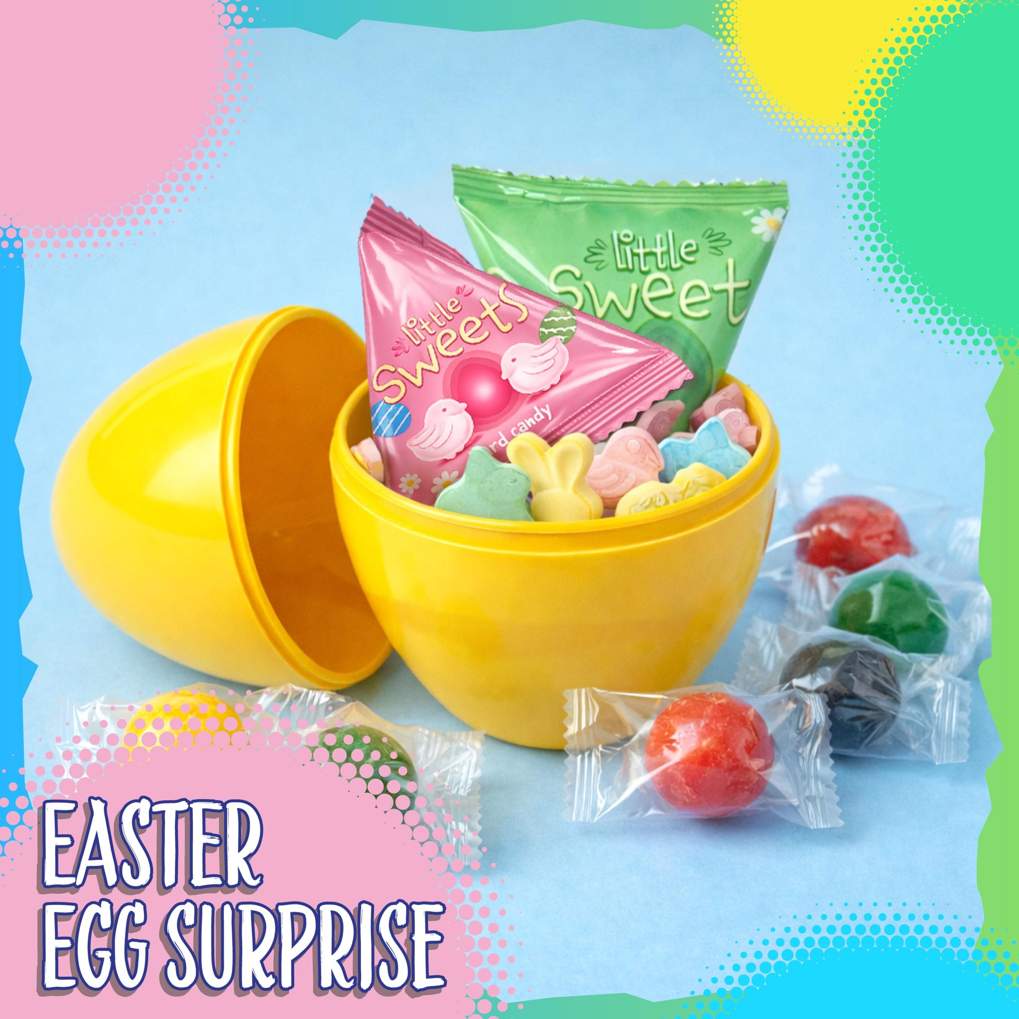 Easter Candy Mix | 2-Pound Bag | Easter Eggs Fillers | Lollipops, Chewing Gum, Hard Candy, Ducks, Chicks and Bunnies for Buffets & Gift Baskets |