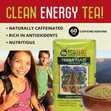 ECOTEAS Organic Yerba Mate Loose Leaf Tea - Natural Energy & Detox Herbal Tea - Caffeine Alternative - Kosher, Non-GMO, Gluten-Free - Unsmoked Pure