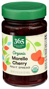 365 by Whole Foods Market, Organic Cherry Fruit Spread, 17 Ounce