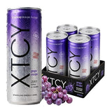 XTCY Euphoric Energy Drink, 12 FL oz, Grape Escape Flavor, 75mg Non-Extreme Caffeine, Sugar Free, Zero Calories (Pack of 4)