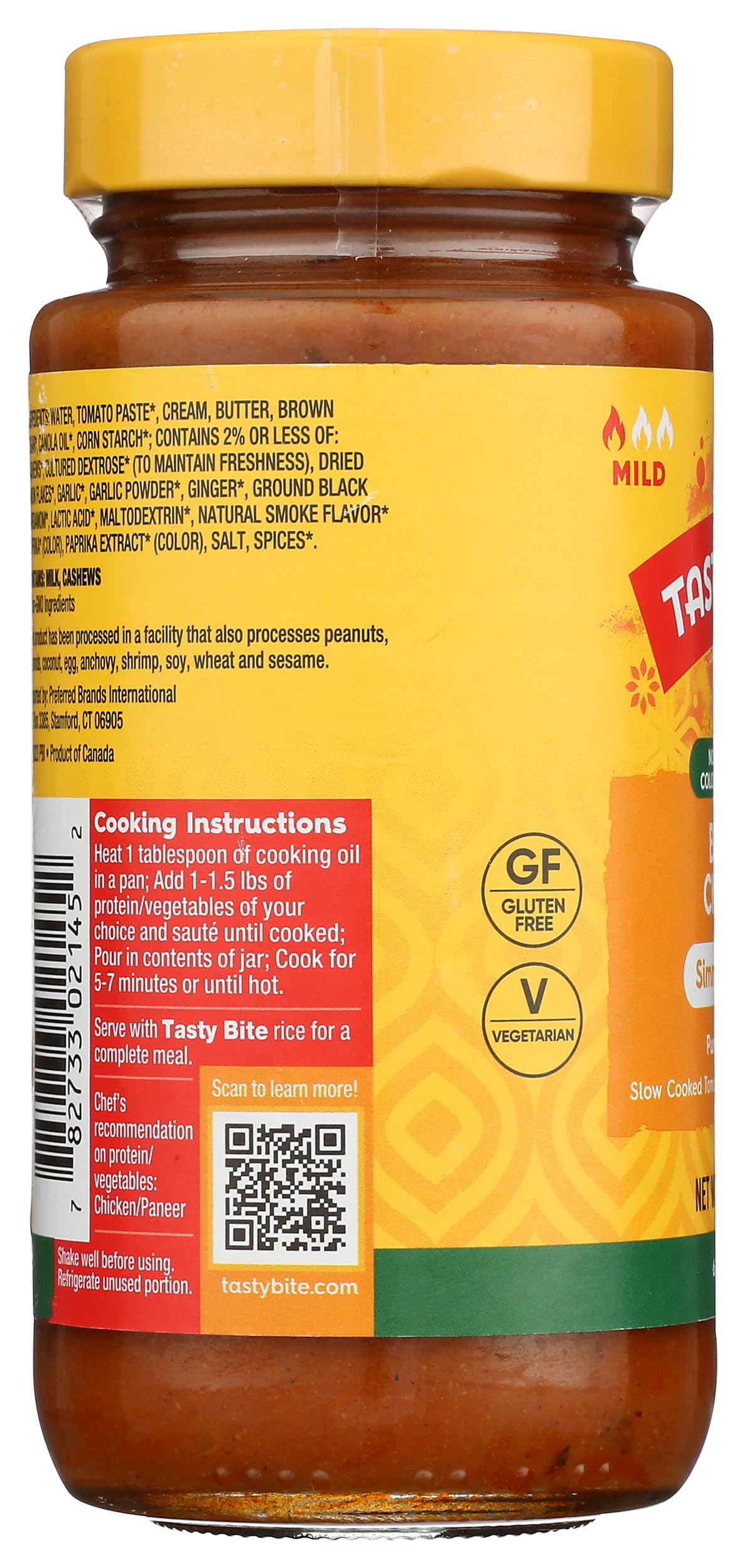 Tastybite Butter Chicken Simmer Sauce, 13 Oz