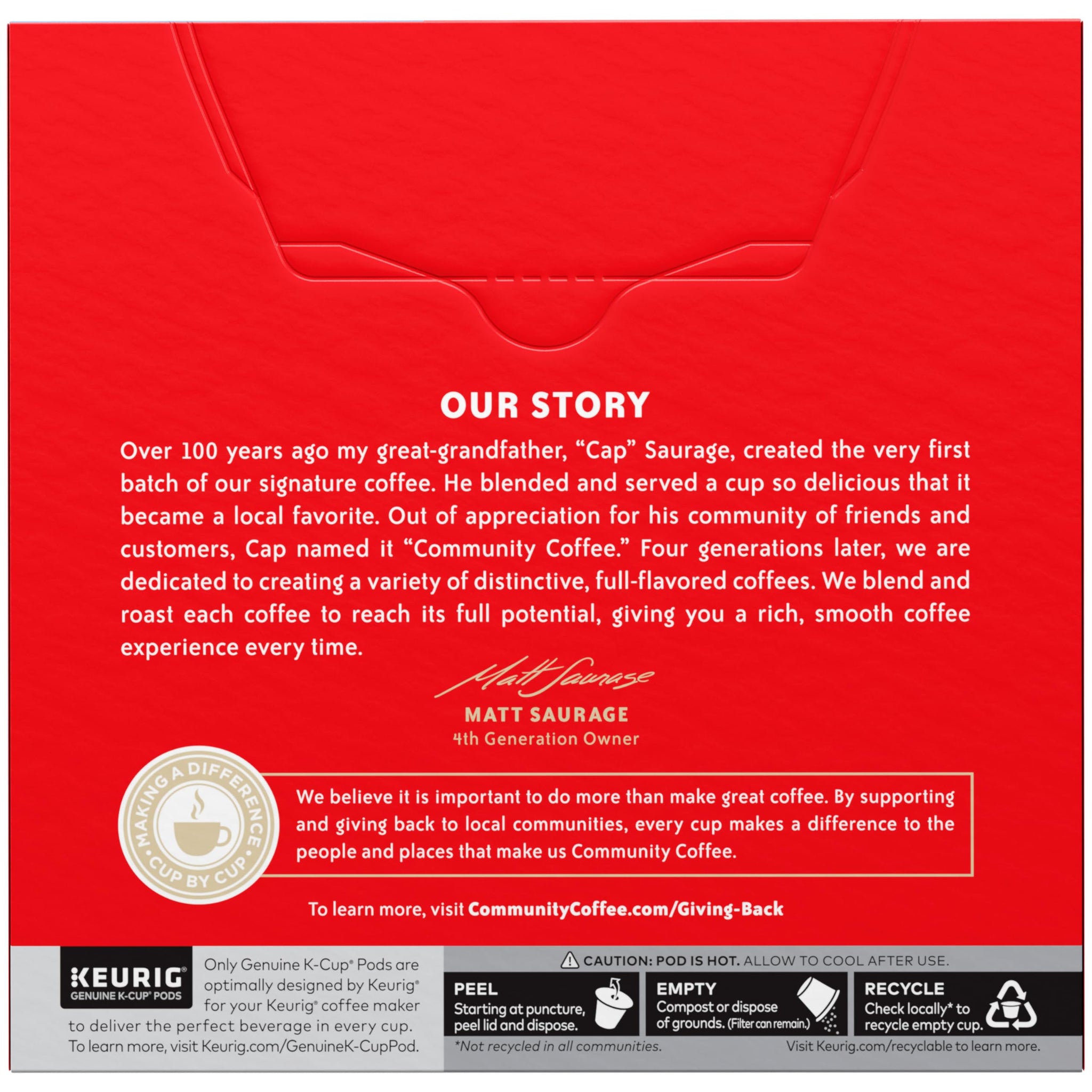 Community Coffee Breakfast Blend Medium Roast Single Serve Keurig K-Cup Pods 32 ct Box