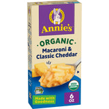 Annie's Organic Macaroni and Classic Cheddar, Made with Real Cheese, 6 oz