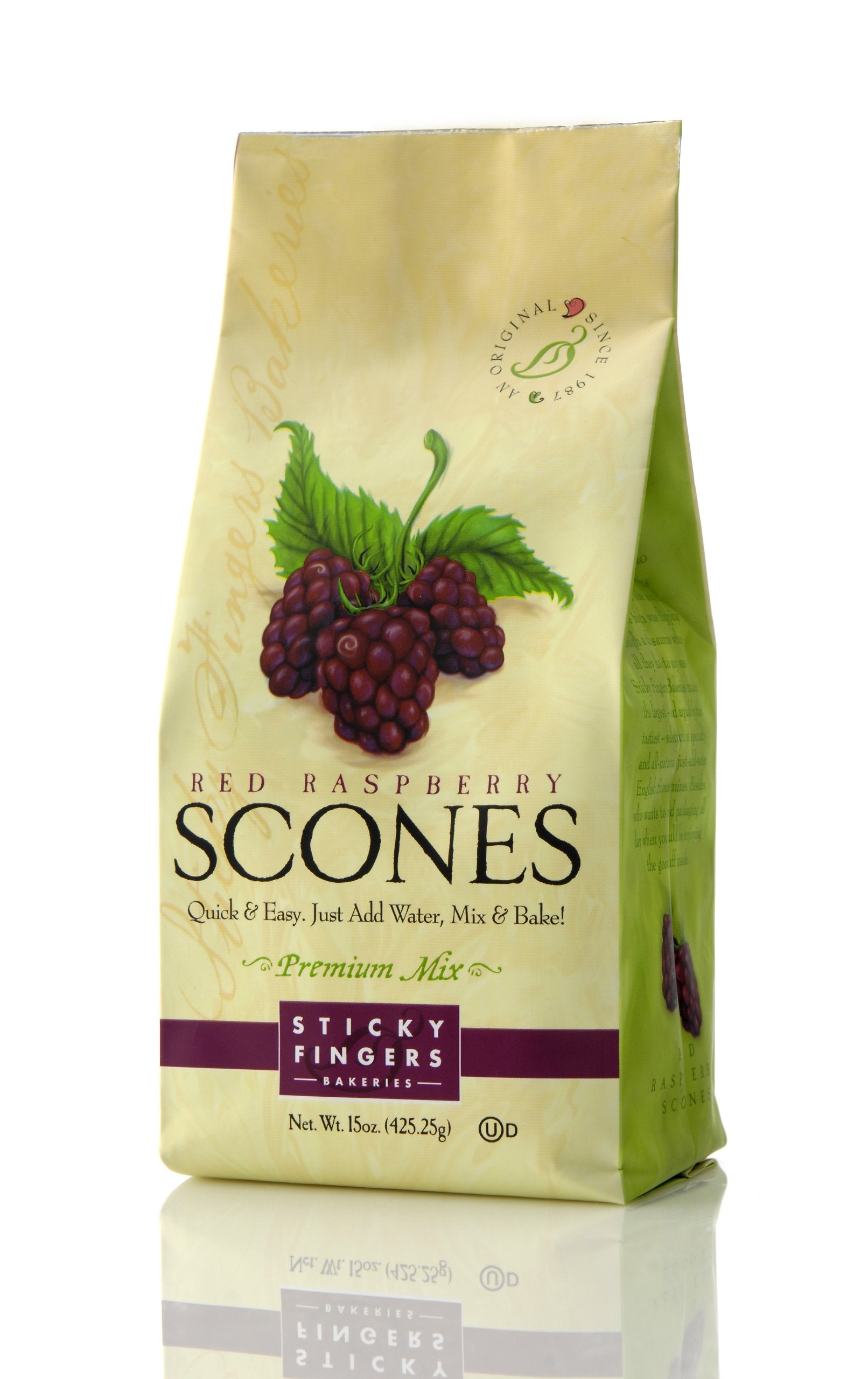 Sticky Fingers Scones Raspberry Mix, 15-ounces (Pack of3)