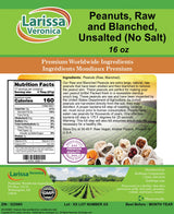 Peanuts, Raw and Blanched, Unsalted (No Salt) (16 oz, ZIN: 525965)