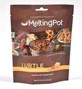 Melting Pot Chocolate Fondue; Mini Chocolate Wafers For Melting, Variety Pack (Dark Chocolate Cookies & Cream, White Chocolate, & Milk Chocolate Turtle), Pack of 3, 9.75oz Bags