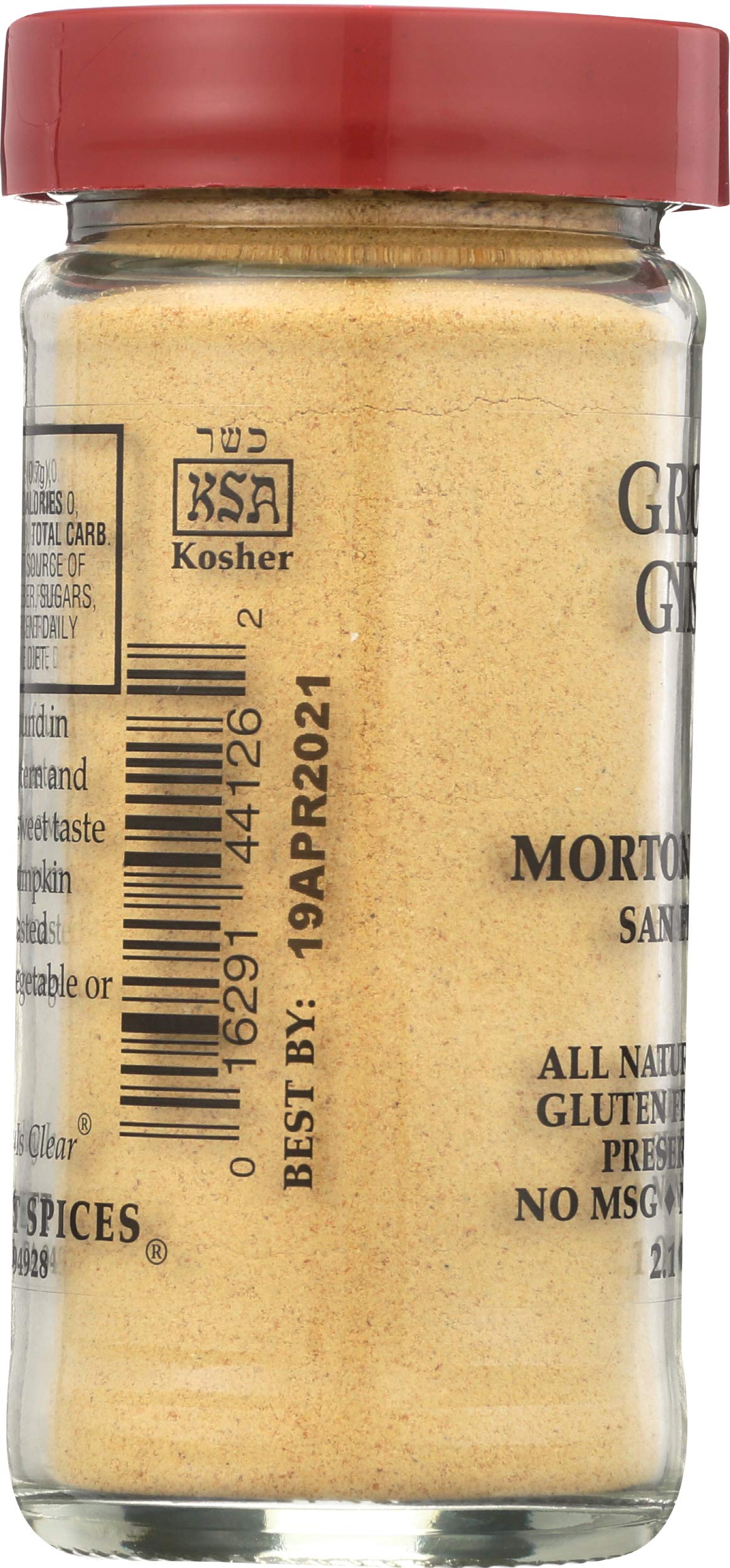 Morton & Bassett Ground Ginger, 2.1-Ounce Jars (Pack of 3)