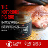 PS Seasoning Notorious PIG Sweet Brown Sugar Pulled Pork Rub 4 pack - Smoky BBQ Pork Butt Seasoning for Ribs, Shoulder and Chops - Barbecue Dry Rub