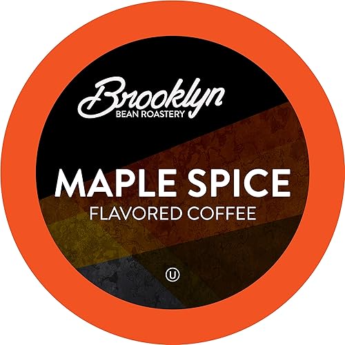 Brooklyn Beans Roastery Coffee Pods, Fall Maple Spice Flavored - Compatible with Keurig K Cup Brewers Including 2.0 Machines, 40 Count