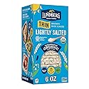 Lundberg Organic Thin Stackers, Brown Rice, Lightly Salted, Thin Rice Cakes, Gluten-Free, Vegan, Healthy Snacks, 6 Oz