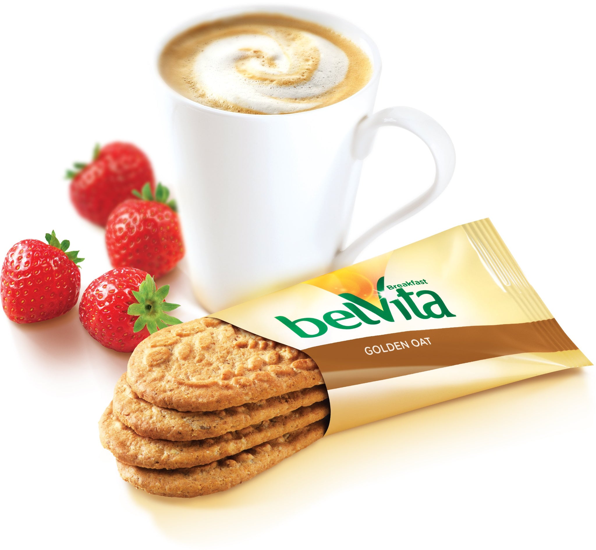 belVita Breakfast Biscuits, Golden Oat Flavor, 4 Count (Pack of 8)