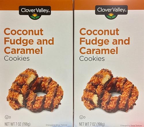 Coconut Fudge and Caramel Cookies 7oz. Just Like Samoas - Pack of 2