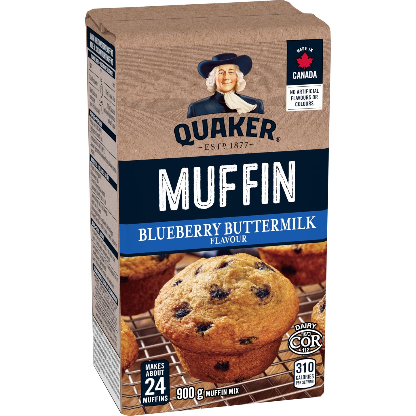 Quaker Muffin Mix Blueberry 900g makes 24 muffins (Imported from Canada)