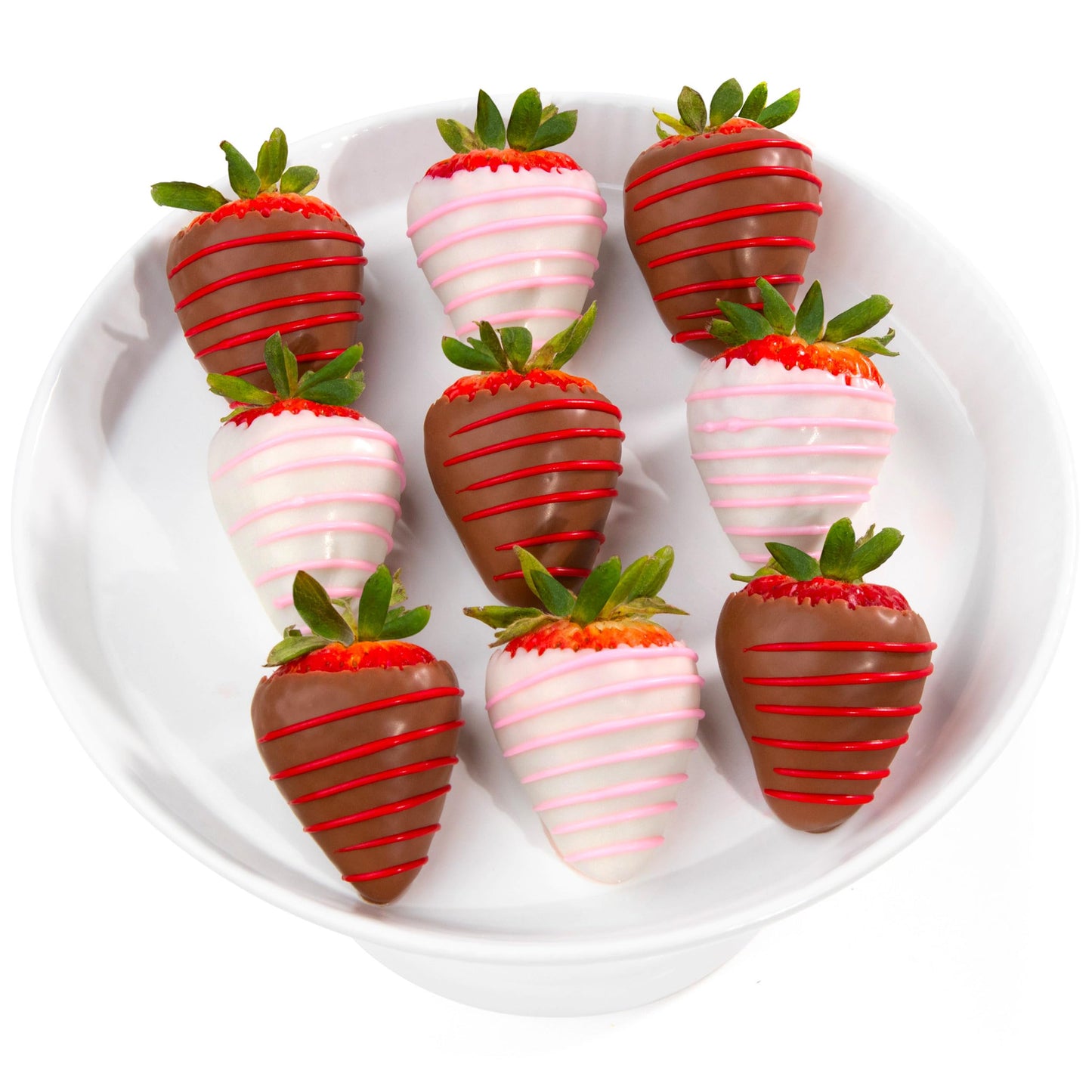 A Gift Inside Love Bites Dipped Strawberries - 9 Fun Size Berries for Mother's Day, Birthday, Thank You