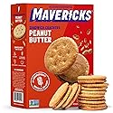 Mavericks Sandwich Crackers Peanut Butter - Plant-based Peanut Butter Sandwich Snack Crackers, Whole Grain, Non-GMO - Back to School - 7 oz Box (1