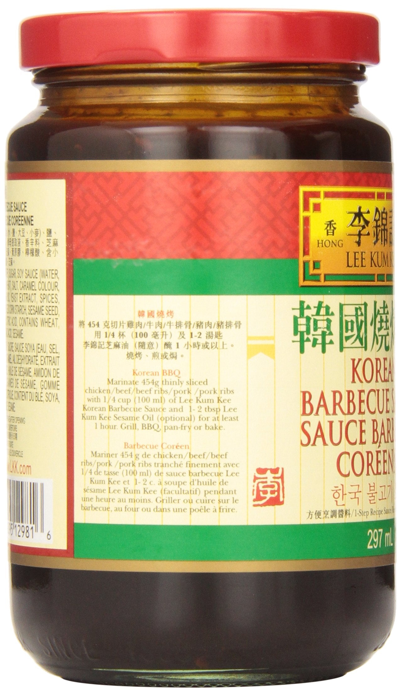 LEE KUM KEE Korean BBQ Sauce, 297 ML