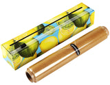 Chicwrap Lemon Refillable Plastic Wrap Dispenser - Includes One 12" x 250' Roll of Professional Grade Plastic Wrap - BPA Free and Kosher Certified