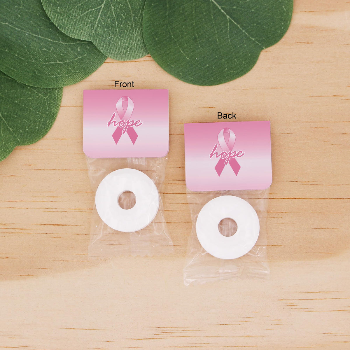 Breast Cancer Awareness Lifesaver Mints, Pink Ribbon Awareness Items, Charity Pink, Breast Cancer Survivor, Breast Cancer Gift (Set 0f 100)