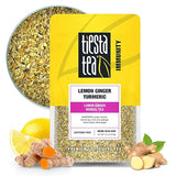 Tiesta Tea - Lemon Ginger Turmeric, Loose Leaf, Lemon Ginger Herbal Tea, Premium Blend, Non Caffeinated Herbal, Make Hot or Iced Brews Up to 25 Cups