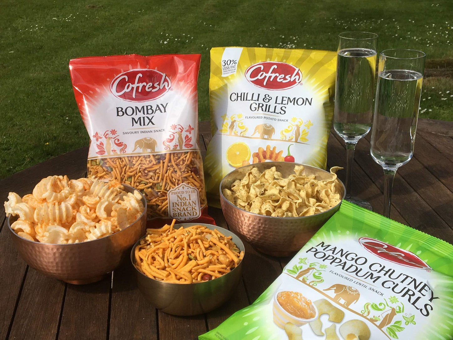 CoFresh Snacks, Indian Rice Sticks, Crunchy Mix of Noodles, Peas, Peanuts & Lentils, Savoury Indian Snacks, Britain's Favorite Indian Snack Brand